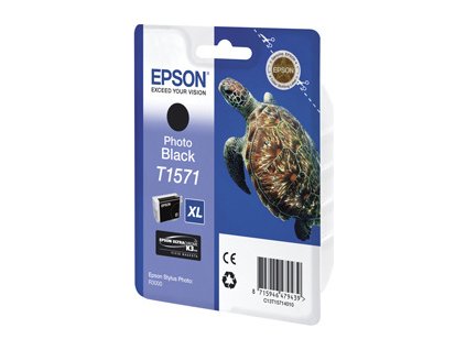 kazeta EPSON photo-black, with pigment ink EPSON UltraChrome K3, series Turtle-Size XL, in blister pack RS (25,9ml)