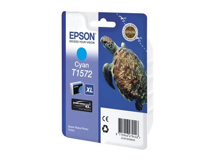 kazeta EPSON cyan, with pigment ink EPSON UltraChrome K3, series Turtle-Size XL, in blister pack RS (25,9ml)
