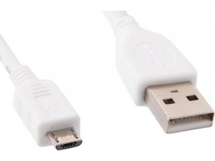 kábel z USB na micro USB, 1m, biely, CABLEXPERT