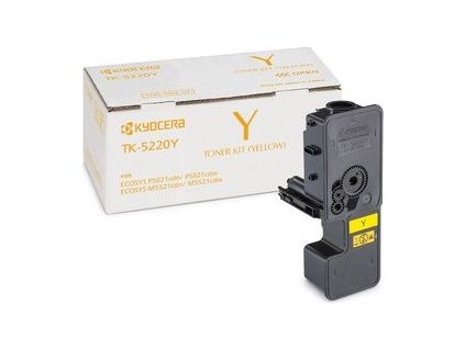 toner KYOCERA TK-5220Y Yellow Ecosys P5021cdn/P5021cdw/M5521cdn/M5521cdw (1200 str.)