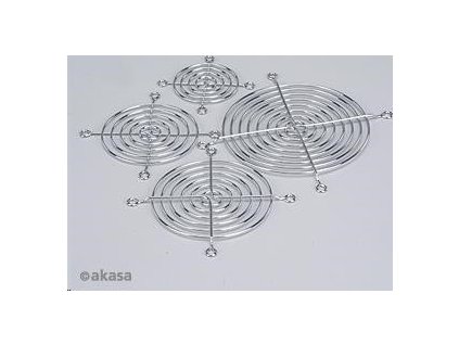 Ochranná mriežka AKASA MG-06, pre ventilátory 60 mm, pochrómovaná