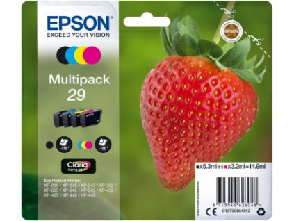 EPSON Multipack 4-farebný atrament "Strawberry" 29 Claria Home