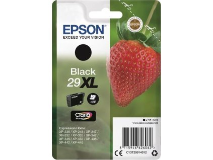 Čierny atrament EPSON "Strawberry" Black 29XL Claria Home Ink