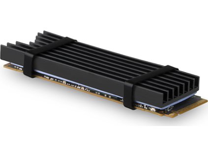 AXAGON CLR-M2L6, hliníkový pasívny chladič pre M.2 2280 SSD, výška 6 mm