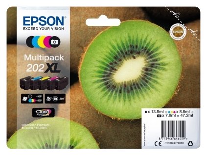 Atrament EPSON Multipack "Kiwi" 5 farieb 202XL Claria Premium Ink