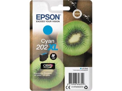 Atramentová tyčinka EPSON Singlepack "Kiwi" Cyan 202XL Claria Premium Ink 8,5 ml
