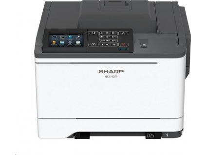 Farebná tlačiareň SHARP MX-C407P A4, 38 strán za minútu, obojstranný tlač, 1200 × 1200, USB, sieť,