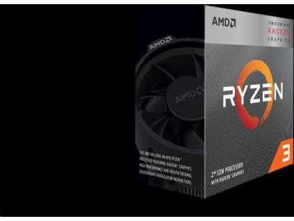 CPU AMD RYZEN 3 3200G, 4-core, 3.6 GHz (4 GHz Turbo), 6MB cache (2+4), 65W, socket AM4, Wraith Stealh, Radeon RX VEGA 8