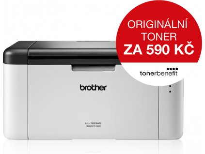 BROTHER tiskárna laserová mono HL-1223WE - A4, 21ppm, 2400x600, 32MB, GDI, USB 2.0, WIFI, 150l, startovací toner 1500str