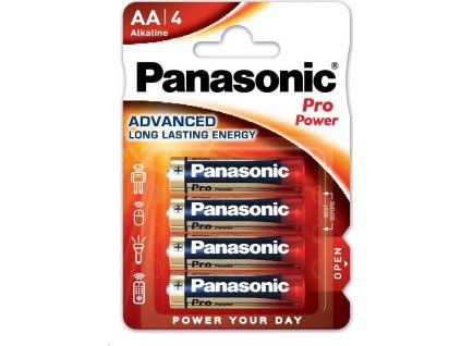 PANASONIC Alkalické baterie Pro Power LR6PPG/4BP AA 1,5V (Blistr 4ks)