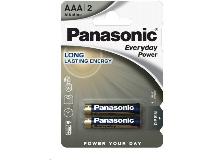 PANASONIC Alkalické baterie Everyday Power  LR03EPS/2BP AAA 1,5V (Blistr 2ks)