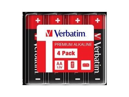VERBATIM Alkalické baterie AA, 4 Pack - Shrink