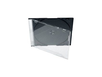 Obal na 1CD slim, 25ks/balenie s čiernym základom  5,2mm