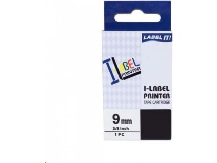 Páska PRINTLINE kompatibilná s Casio, XR-9GN1, 9 mm x 8 m, čierna tlač / zelené pozadie