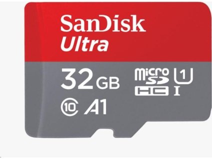 SanDisk MicroSDXC 32GB Ultra (120 MB/s, A1 Class 10 UHS-I, Android) + adaptér