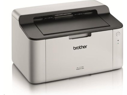 Čiernobiela laserová tlačiareň BROTHER HL-1110E - A4, 20 str./min, 600x600, 1MB, GDI, USB 2.0, biela