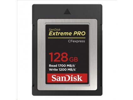 Karta SanDisk Extreme Pro CFexpress 128 GB, typ B, 1700 MB/s čítanie, 1200 MB/s zápis