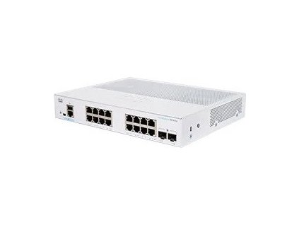 Cisco switch CBS350-16T-2G-EU (16xGbE,2xSFP,fanless) - REFRESH