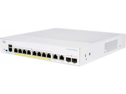 Cisco switch CBS250-8P-E-2G (8xGbE,2xGbE/SFP combo,8xPoE+,60W,fanless) - REFRESH