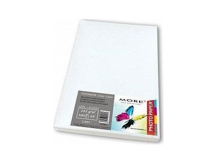 papier MORE obojstranne glossy 100ks/A3  145g Color laser