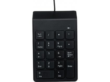 GEMBIRD numerická klávesnice KPD-U-03, USB, černá