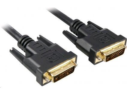Prepojovací kábel PREMIUMCORD DVI na DVI 10 m (DVI-D, M/M, dual link)