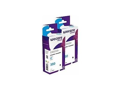 WECARE Armor kazeta pre HP DJ D4260/C4280 (CB335E), sada čierna, 2x14ml