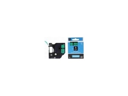 Páska Xerox kompatibilná s DYMO, 45019 S0720590, 12 mm x 7 m, čierna tlač / zelený podklad, D1 - ALLPRINT