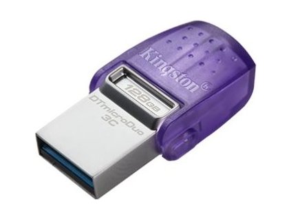 USB kľúč Kingston DataTraveler microDuo 3C 128GB USB 3.0/3.1 flashdisk, USB + USB typ C