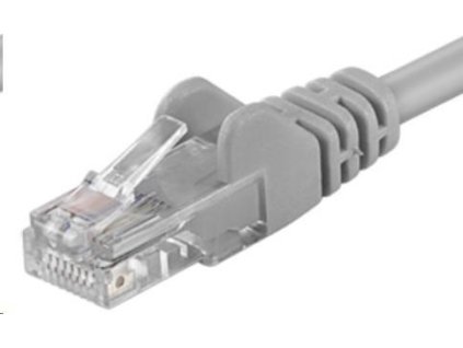 PremiumCord Patch kabel UTP RJ45-RJ45 CAT6 0.1m šedá