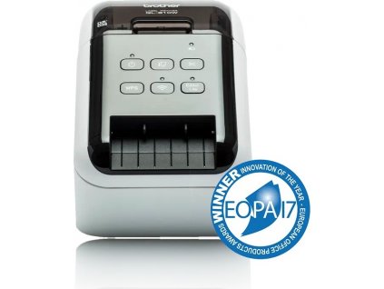BROTHER tlačiareň štítkov QL-810W - 62mm, termálna, USB WIFI Profi tlačiareň štítkov /pri zakúpení DK-22251 tlač červená