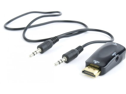 C-Tech HDMI na VGA + audio adaptér, M/F