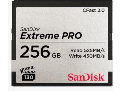 SanDisk CFAST 2.0 256GB Extreme Pro (525 MB/s VPG130)