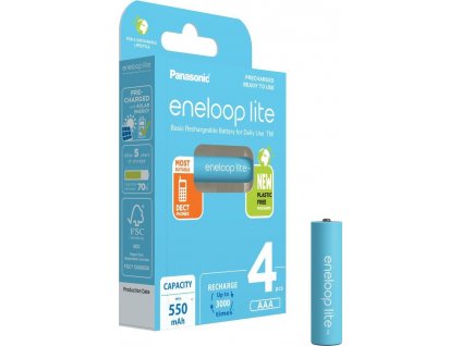 PANASONIC HR03 AAA 4LCCE/4BE ENELOOP LITE N, 550 mAh (Blistr 4ks)