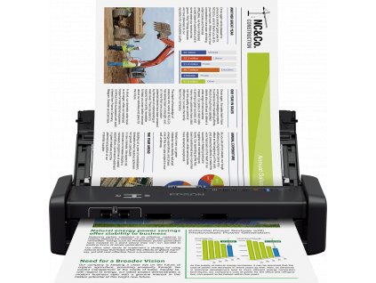 Skener EPSON WorkForce DS-360W, A4, 1200x1200dpi,Micro USB 3.0,WI-FI,Batéria - mobil, 3 roky záruka po reg.
