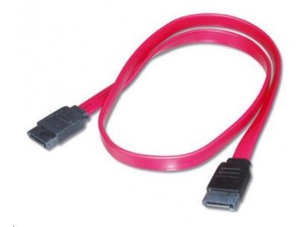 PremiumCord 1,0m datový kabel SATA 1.5/3.0 GBit/s červený