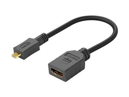 PremiumCord Flexi adaptér HDMI Typ A samice - micro HDMI Typ D samec pro ohebné zapojení