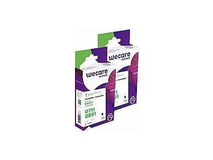 WECARE Armor kazeta pre EPSON Stylus D78/ DX4000 (T071140), sada čierna, 2x9ml