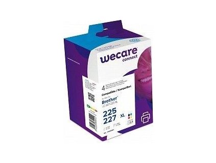 WECARE ARMOR kazeta pre BROTHER MFC-J4420DW, MFC-J4620DW (LC227/225XL CMYK) čierna/čierna+C+M+Y 27ml/3x13ml