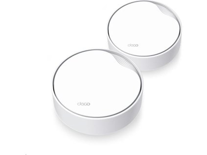 TP-Link Deco X50-PoE (2-pack) WiFi6 Mesh (AX3000,2,4GHz/5GHz,1x2,5GbELAN/WAN,1xGbELAN/WAN,1xPoE)