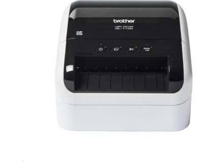 Tlačiareň štítkov BROTHER QL-1110 - 101,6 mm, termálna, USB, WIFI, BT, LAN, profesionálna tlačiareň štítkov