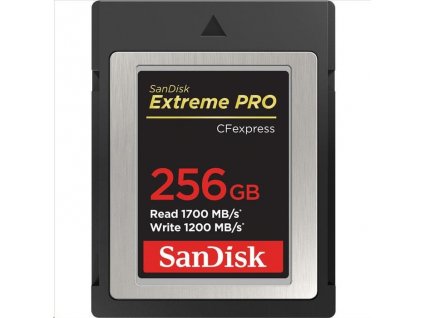 SanDisk Extreme Pro CFexpress Card 256GB, Type B, 1700MB/s Read, 1200MB/s Write