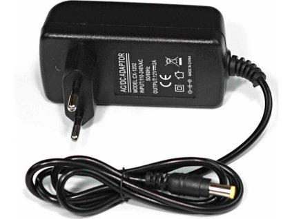 Napájecí adaptér 230V AC, 12V-24W (2A), jack 5,5mm x 2,1mm