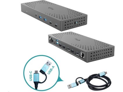 i-tec USB 3.0 / USB-C / Thunderbolt, 3x 4K Docking Station Gen 2 + PD 100W