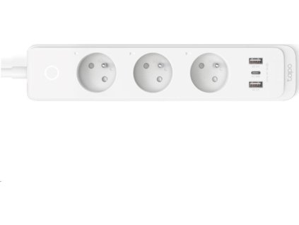 TP-Link Tapo P300 chytrý WiFi prodlužovací kabel (3x230V,2xUSB-A,1xUSB-C,2300W,10A,2,4 GHz,BT)