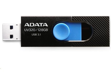 ADATA Flash Disk 128GB UV320, USB 3.1 Dash Drive, černá/modrá