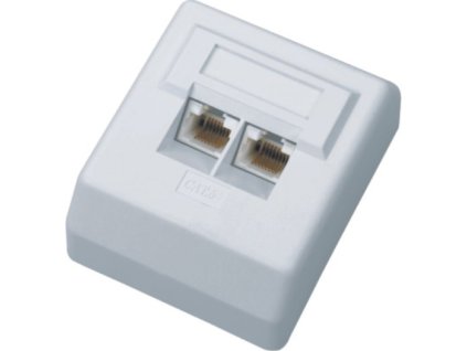 DATACOM UTP dvojzásuvka nad omítku Cat6 FA-1004