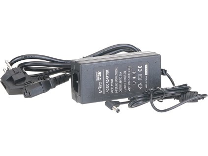 MikroTik OEM Napájecí adaptér 48V 0,8A pro RouterBOARD včetně napájecího kabelu
