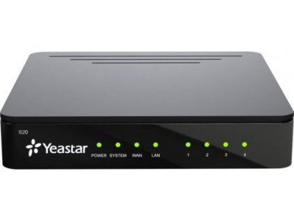 Yeastar S20, IP PBX, až 4 porty, 20 uživatelů, 10 hovorů