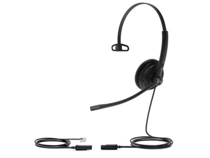 Yealink YHS34 Lite Mono náhlavní souprava na jedno ucho s QD-RJ9 konektory